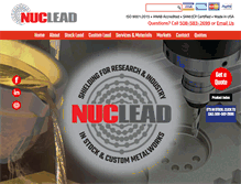 Tablet Screenshot of nuclead.com